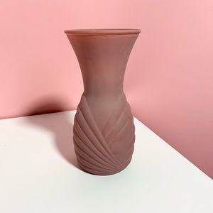 Vintage retro pink vase